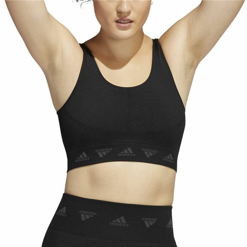 Sports Bra Adidas Aeroknit Black - Ebz Beauty and Phyzique