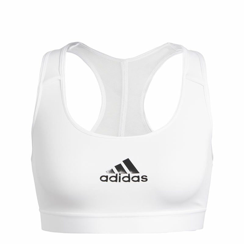 Sports Bra Adidas PowerReact Training White - Ebz Beauty and Phyzique