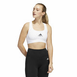 Sports Bra Adidas PowerReact Training White - Ebz Beauty and Phyzique