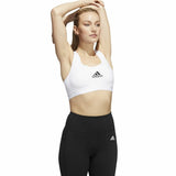 Sports Bra Adidas PowerReact Training White - Ebz Beauty and Phyzique