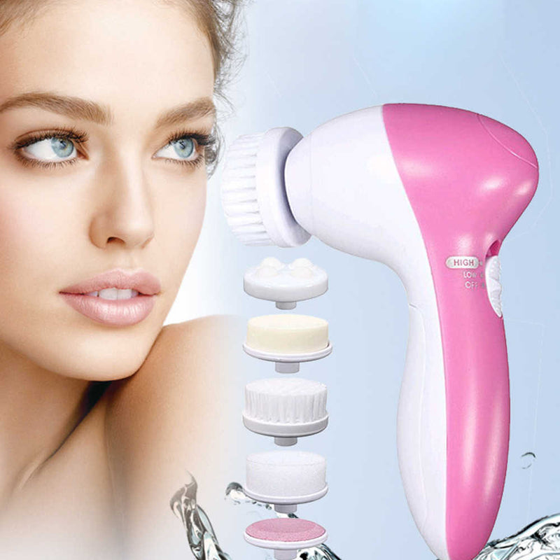 5 in 1 Electric Pore Cleansing Brush - Ebz Beauty and Phyzique