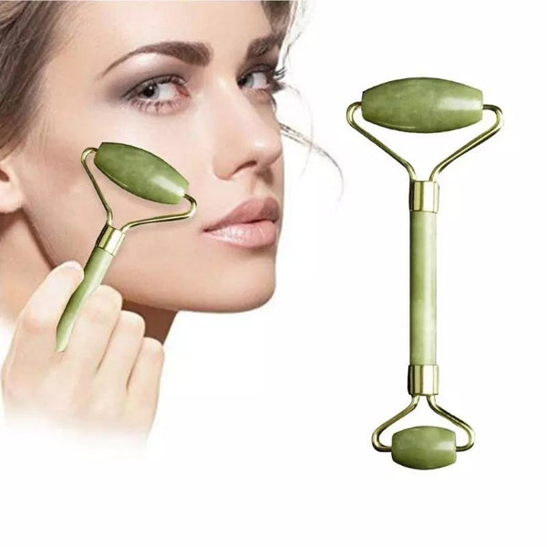 Double Head Jade Facial Massage Roller - Ebz Beauty and Phyzique