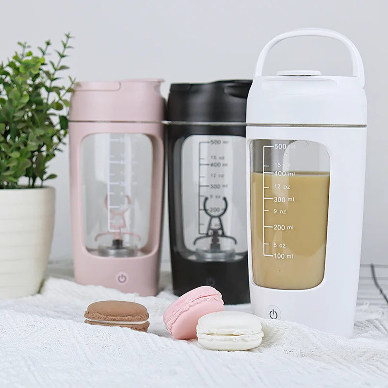 USB Electric Protein Shaker Bottle Portable 1200mAh Rechargeable