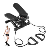 Mini Stepper For Exercise At Home With Resistance Bands LCD Display Capacity 100kg Stair Stepper - Ebz Beauty and Phyzique