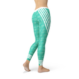 Turquoise Sports Leggings - Ebz Beauty and Phyzique