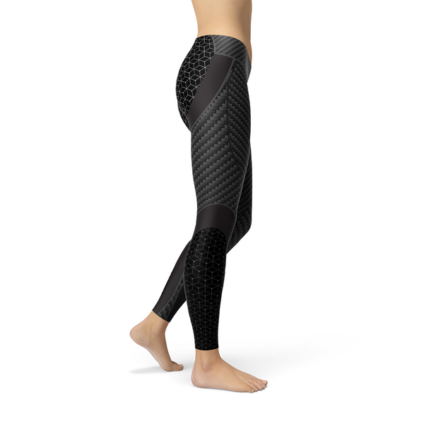 Womens Carbon Fiber Sports Leggings - Ebz Beauty and Phyzique