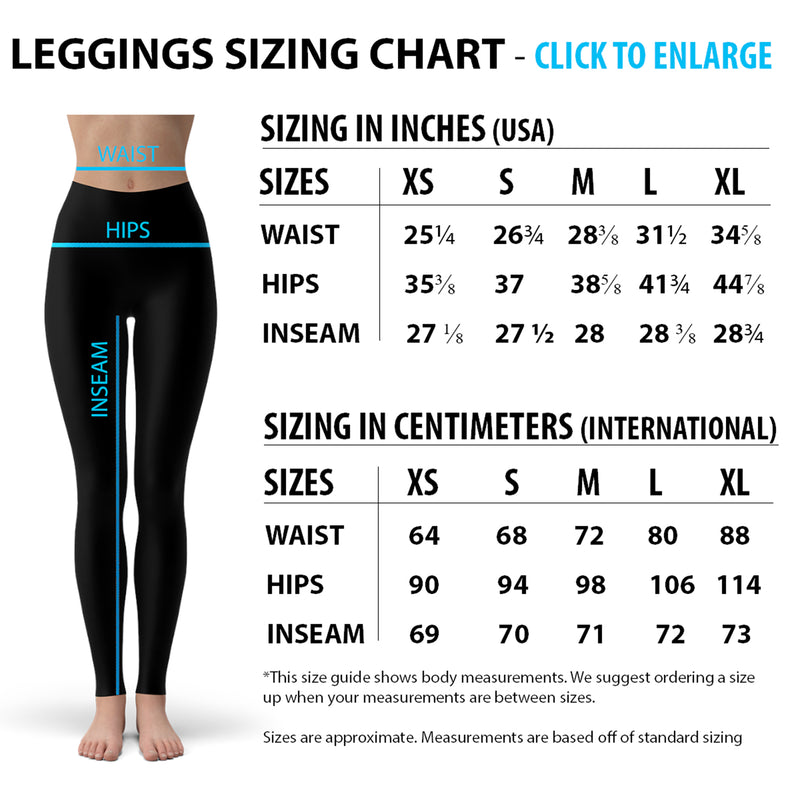 Womens Piano Notes Black Leggings - Ebz Beauty and Phyzique