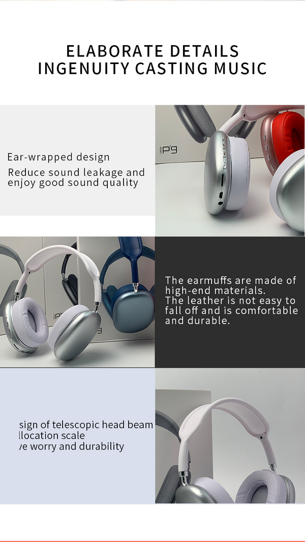 2025 New Wireless Headset HIFI Stereo Bluetooth Headphones