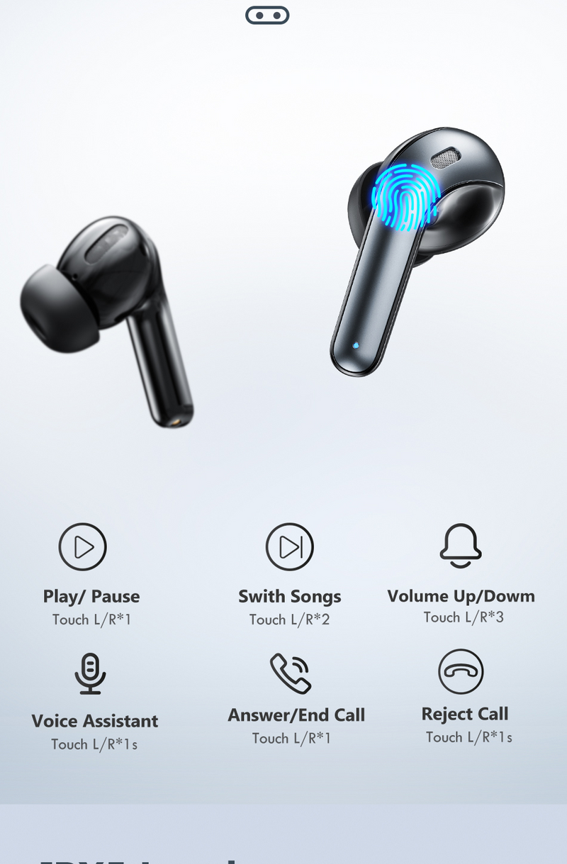 LED TWS Earbuds Bluetooth 5.0 Earphones for Huawei Iphone - Ebz Beauty and Phyzique