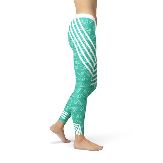 Turquoise Sports Leggings - Ebz Beauty and Phyzique