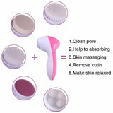 5 in 1 Electric Pore Cleansing Brush - Ebz Beauty and Phyzique