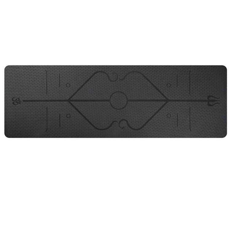 Non Slip Yoga Mat with Position Lines - Ebz Beauty and Phyzique